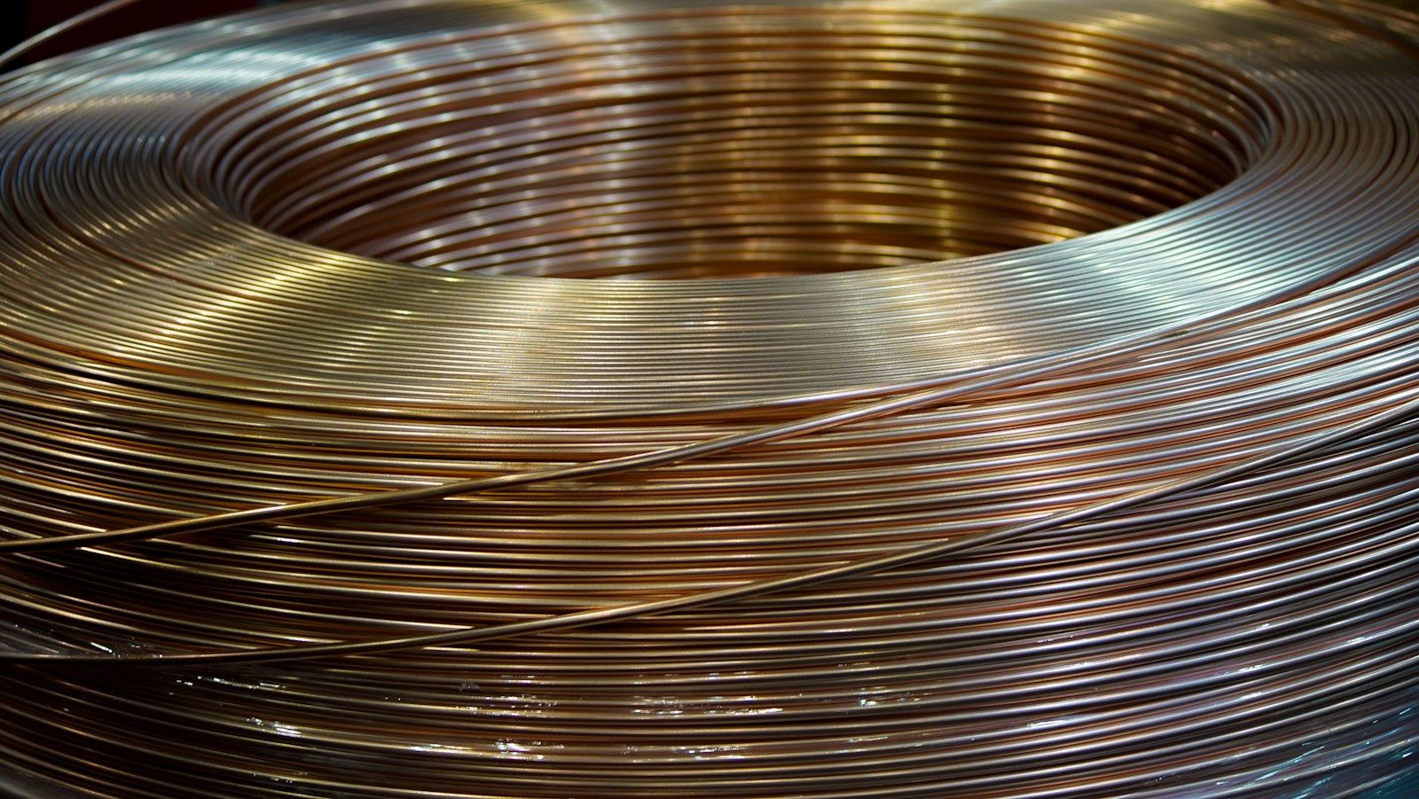 Coiled metal strip